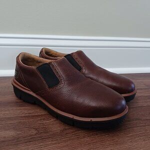 TIMBERLAND Pro Bolden Men's Brown Leather Alloy Toe Safety Shoe Size 9